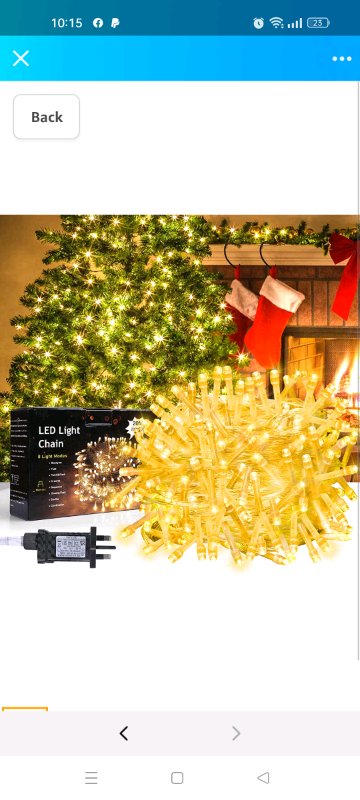 Christmas Tree Lights Outdoor - 20m 200 LED Fairy Lights Plug in, Warm