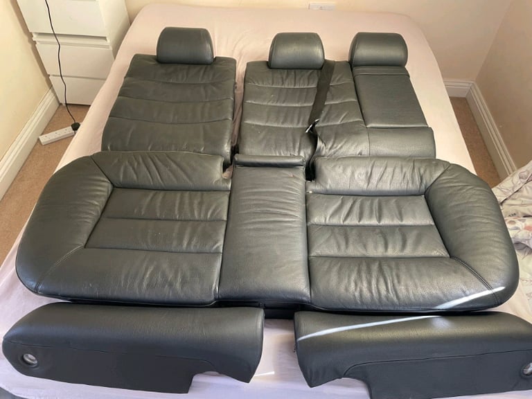 Audi A6 black leather seats