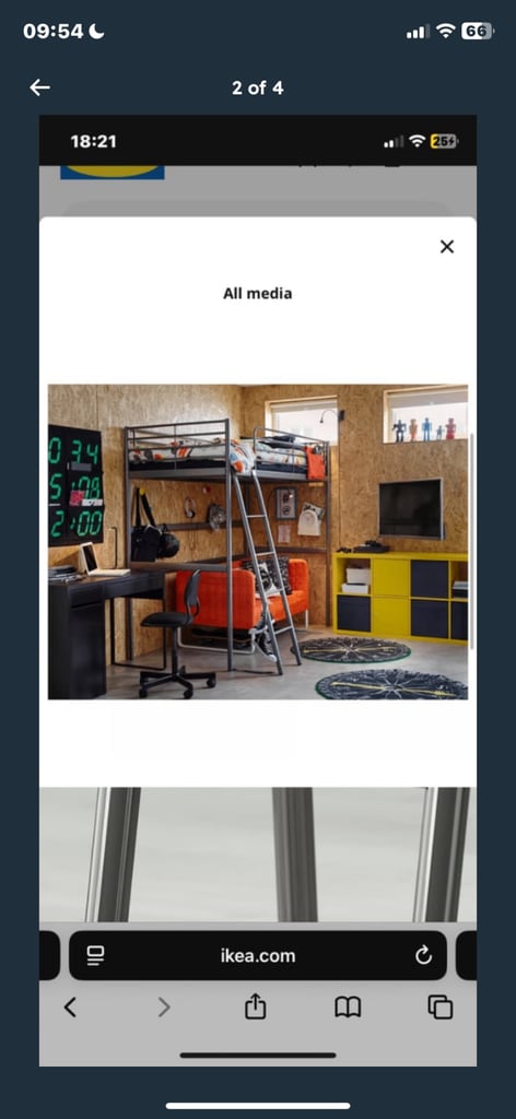 IKEA bunk bed high bed - like new condition 