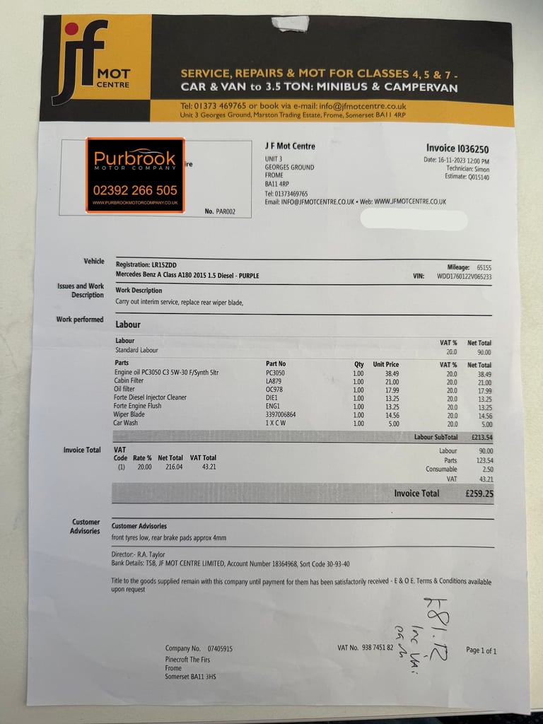 2015 Mercedes-Benz A Class 1.5 A180 CDI ECO SE Hatchback 5dr Diesel Manual Euro