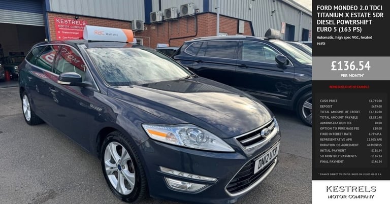 2012 Ford Mondeo 2.0 TDCi Titanium X Estate 5dr Diesel Powershift Euro 5 (163 ps) Estate Diesel A...