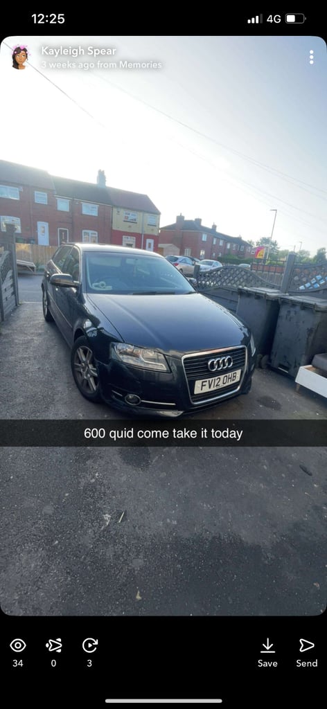 Audi, A3, Hatchback, 2012, Manual, 1598 (cc), 5 doors