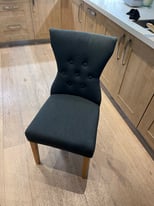 Two Padded Dining Room Chairs