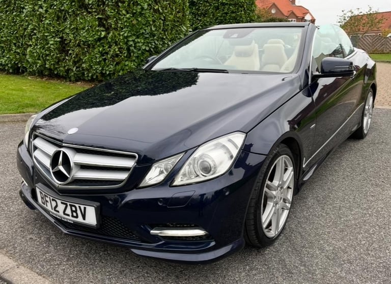 2012 MERCEDES-BENZ E250 CDi SPORT AUTO CONVERTIBLE FULL MOT JUST SERVICED LOVELY