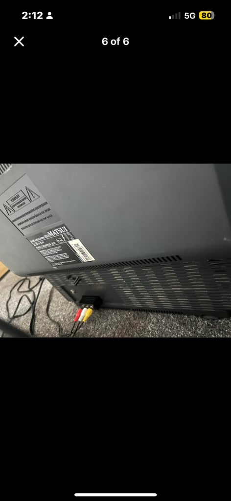 Matsui 21” crt retro gaming tv