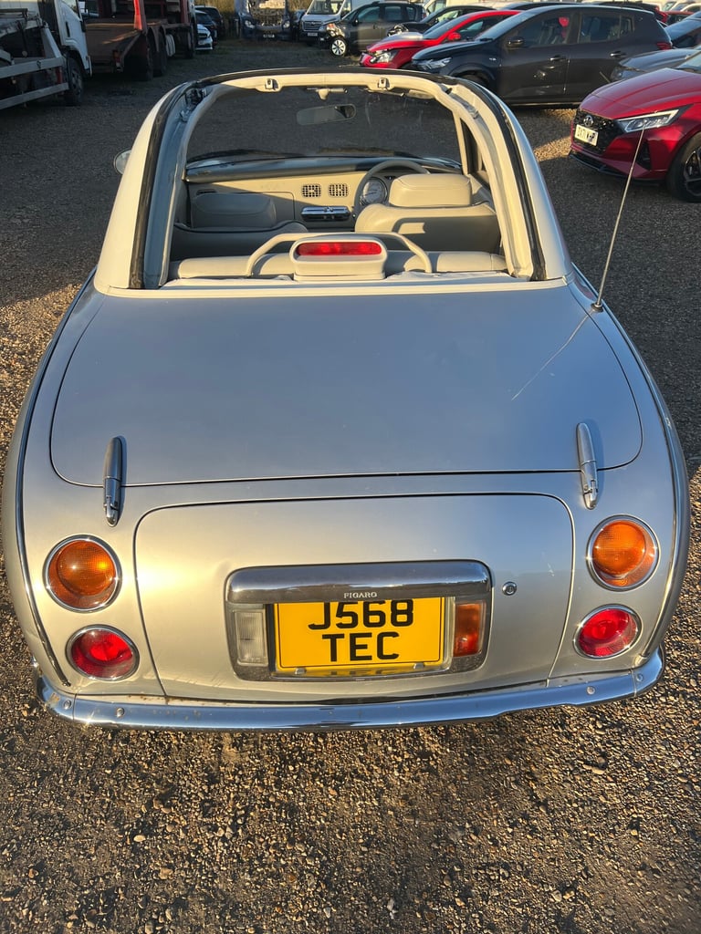 1991 NISSAN FIGARO CONVERTIBLE SILVER AUTOMATIC PETROL SALVAGE DAMAGED REPAI CAT