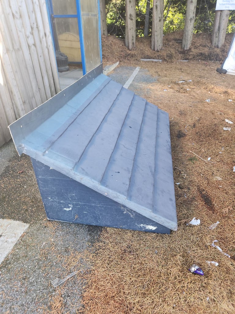 Fibreglass door canopy(open to sensible offers)