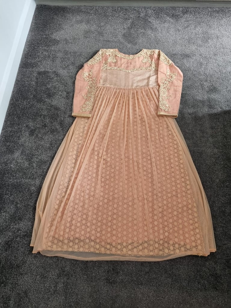 Asian Pakistani Wedding Party Long Maxi Dress New 