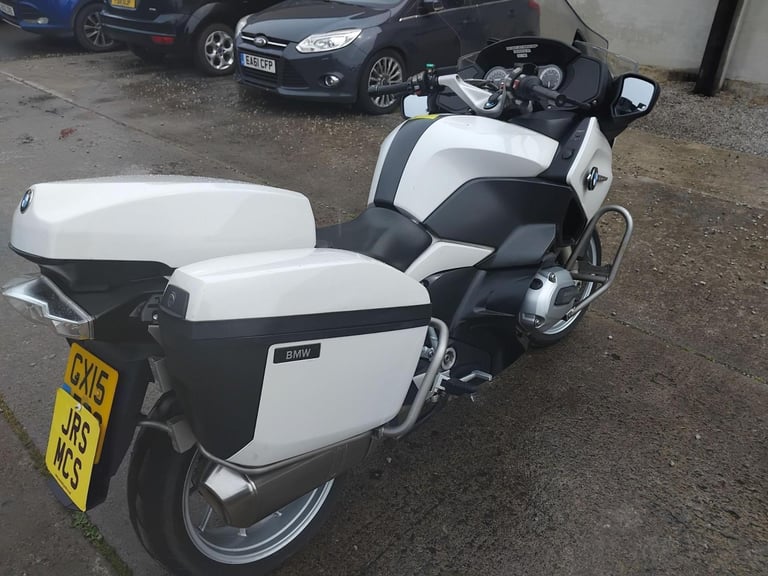 2015 15 BMW R1200RT LC EX POLICE WHITE FSH R 1200 RT LIQUID COOLED