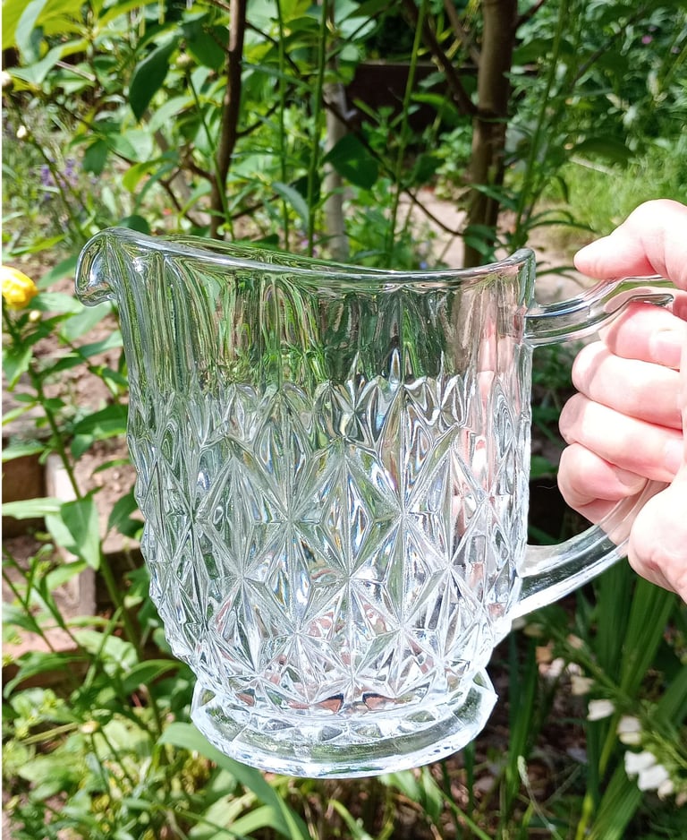 Vintage Pressed Glass Jug