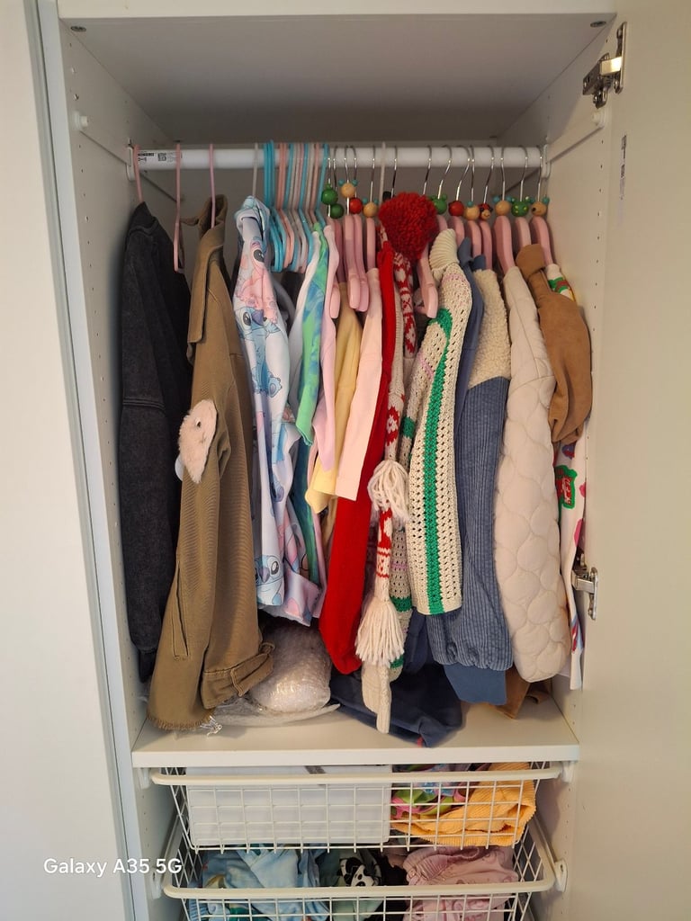 Ikea fonnes white single wardrobes