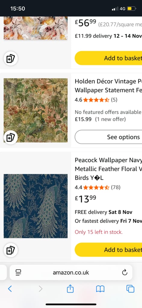 image for Vintage peacock wallpaper