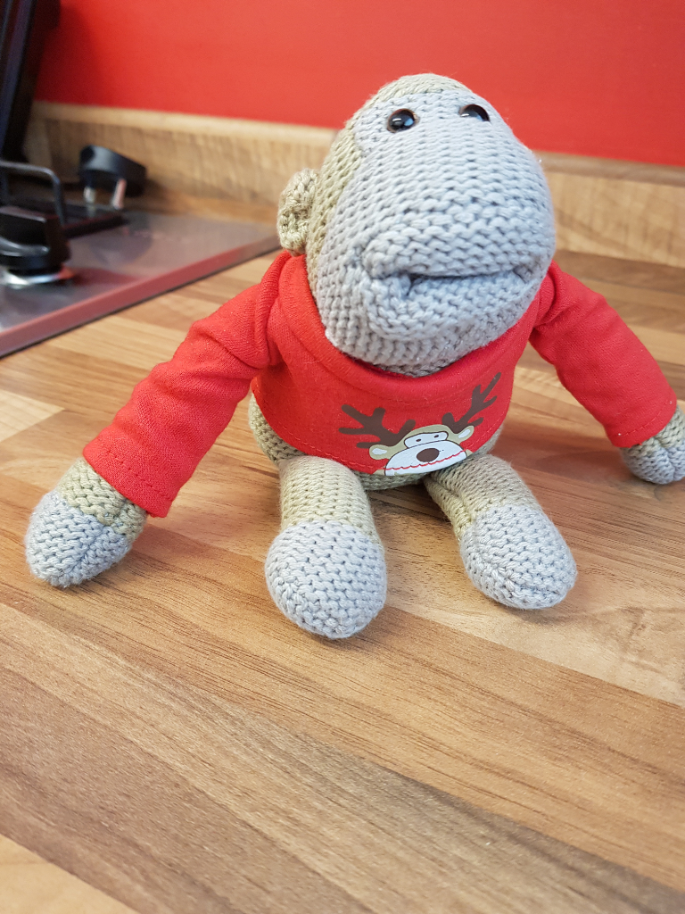 ⭐VINTAGE⭐ PG Tips Knitted Xmas Monkey. Collection Only