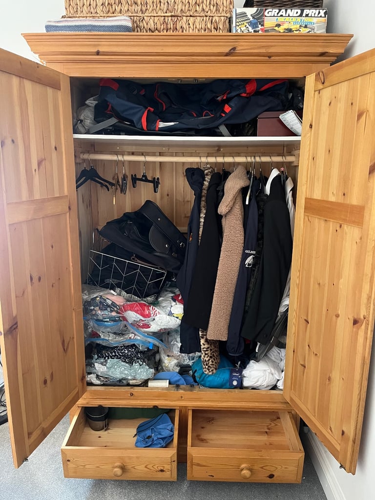 Pine wardrobe