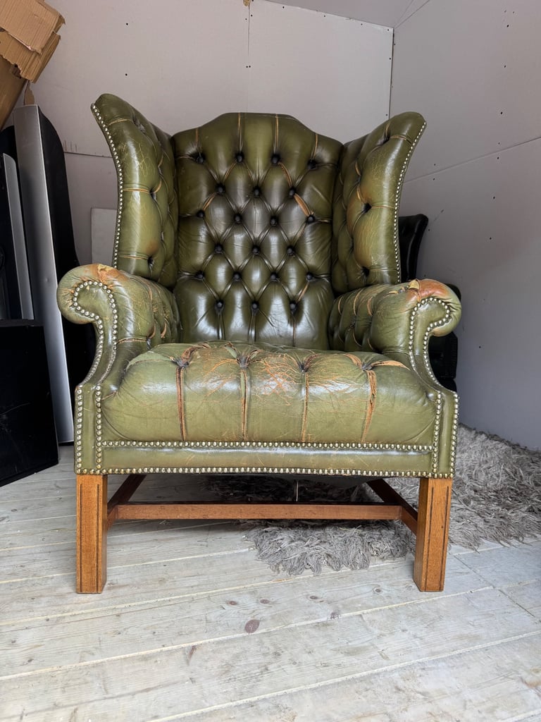 image for Chesterfield king George high back armchair 