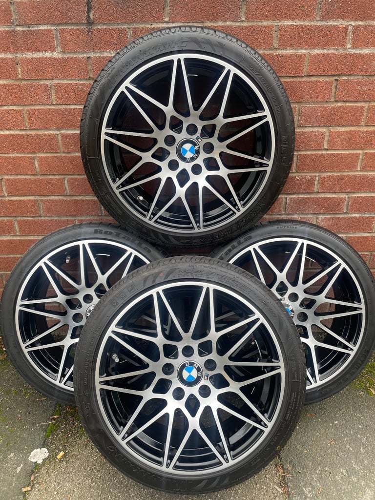 18 inch alloy wheels fits 1 2 3 4 5 series with tyres