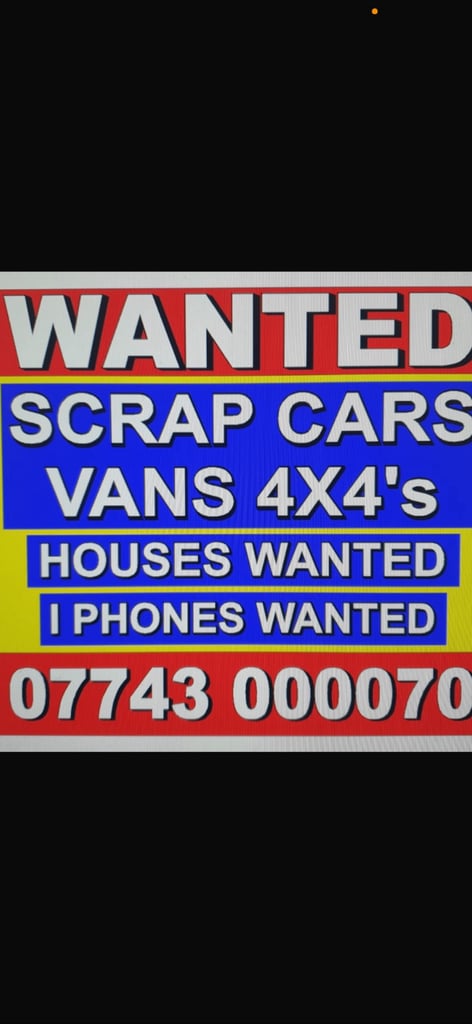 All scrap vehicles bought cash waiting 
