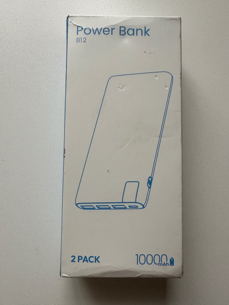 image for power bank b12 2 pack 10000mah