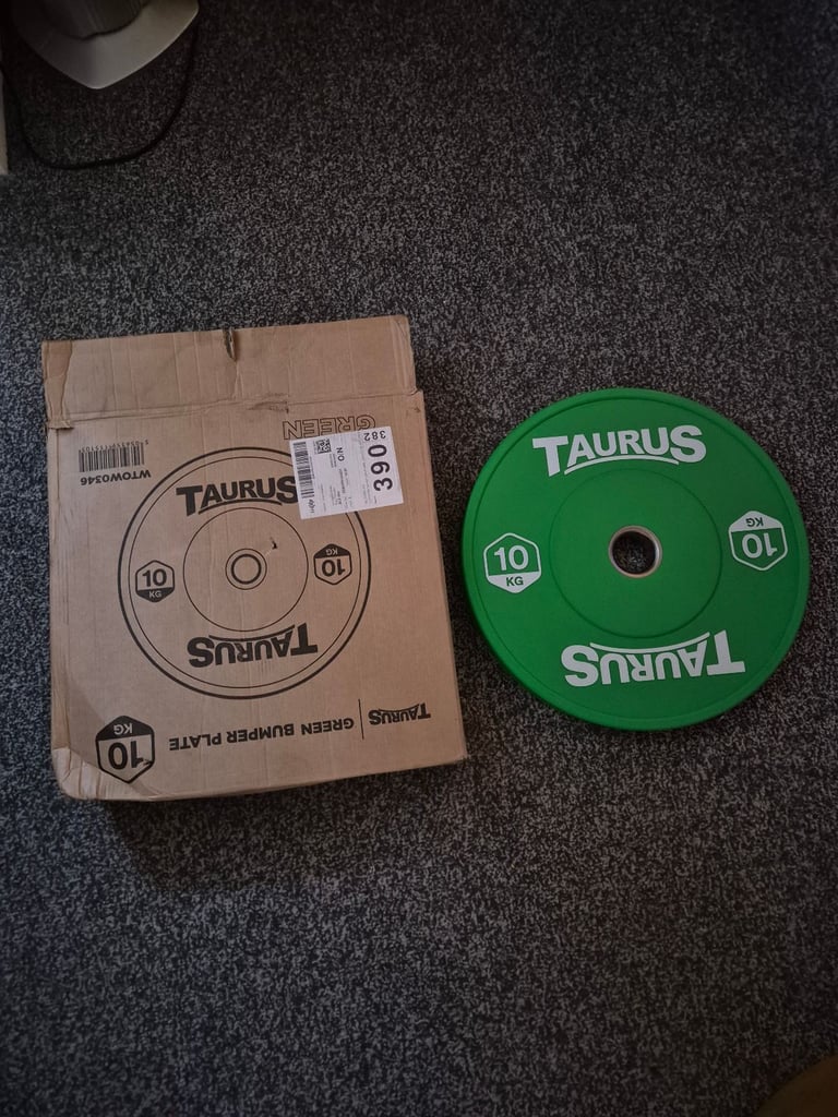 image for Taurus weights bumper plates 2x10kg never used