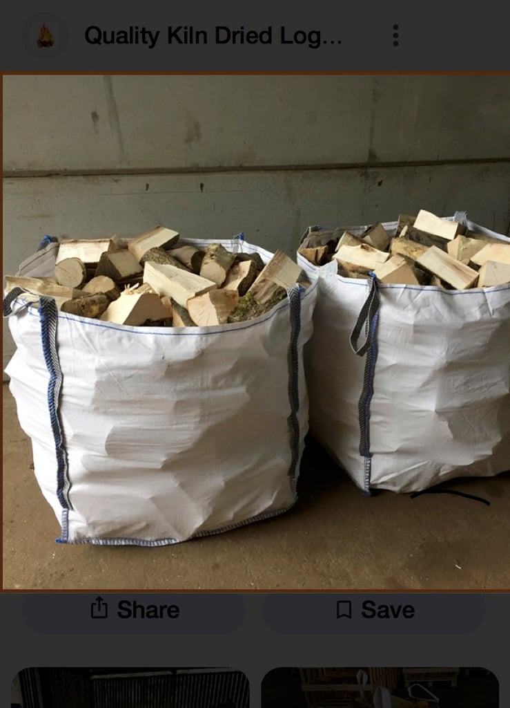 image for Kiln dry hardwood logs 🔥ready to burn 2 ton bags delivery available