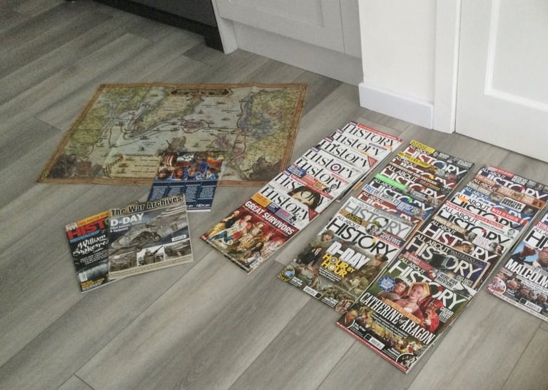 Large bundle of History Magazines with Viking Poster excellent condition various years