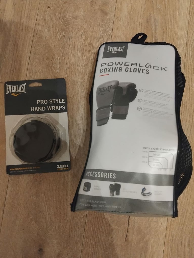 image for Powerlock Boxing gloves and Hand wraps