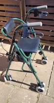 Wheeled Walker Frame with Seat 