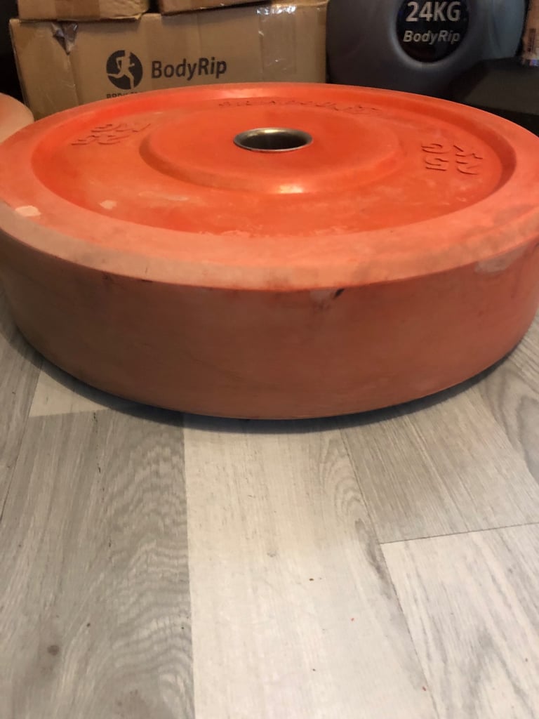 Single 25kg bumper Olympic plate 