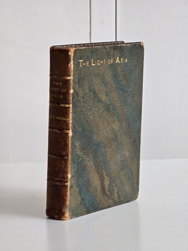 image for 1892 Antique Rare Victorian Life & Teachings of Gautama Buddha Book