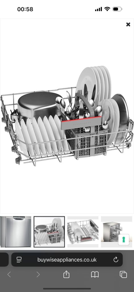 Bosch Silver dishwasher - used like new