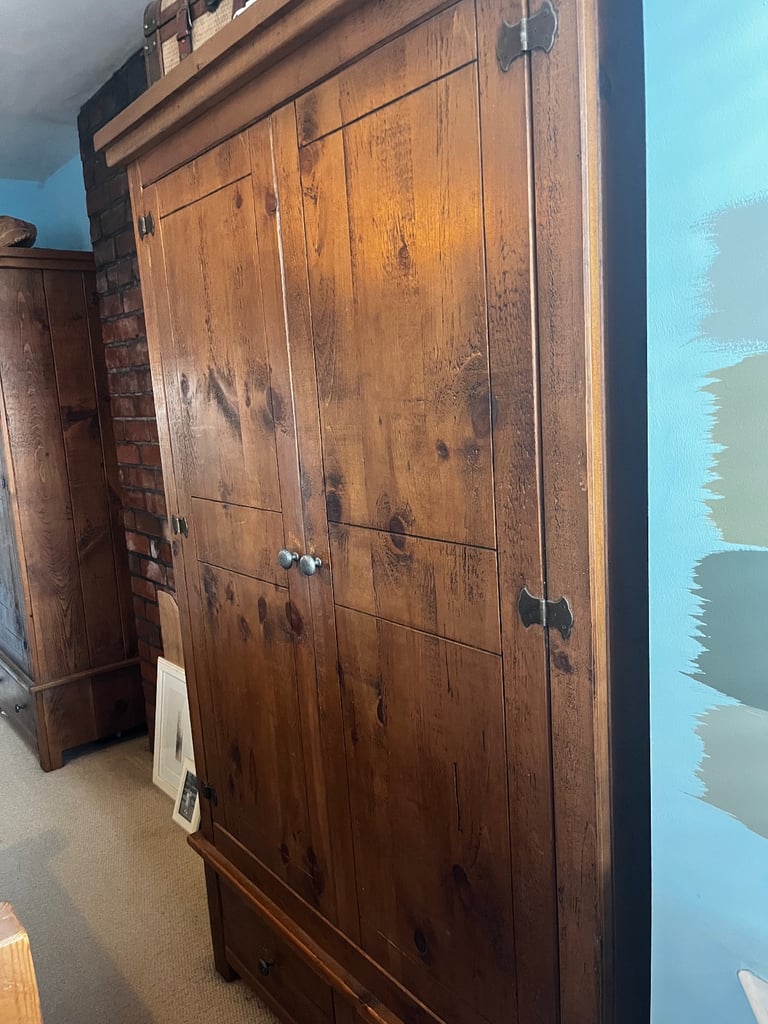 Large Solid reclaimed wood wardrobe - Good Condition