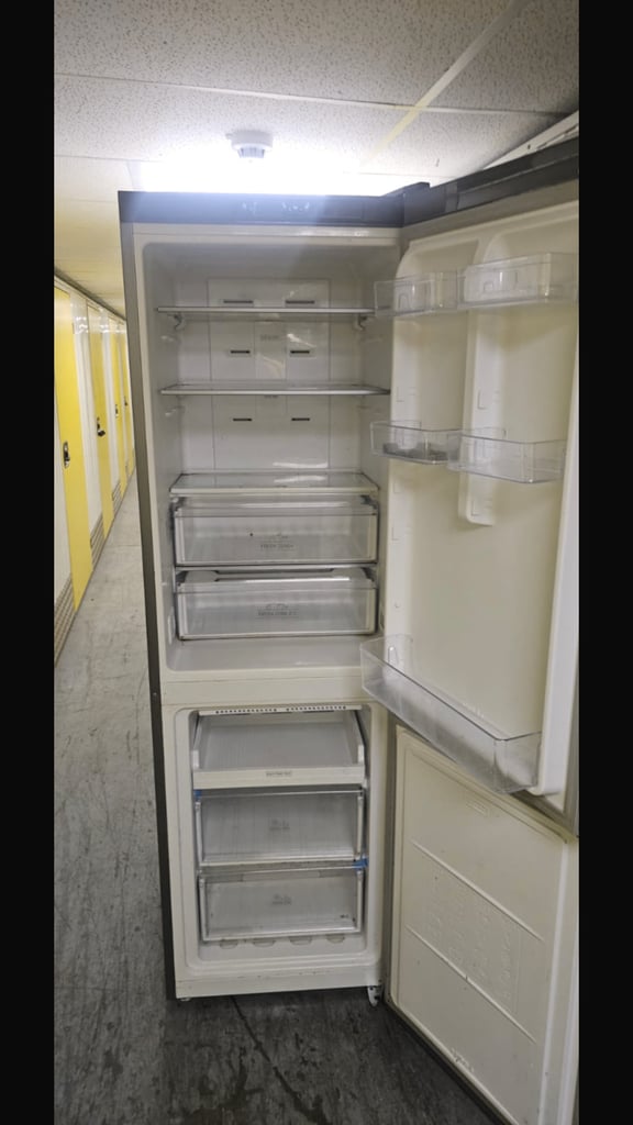 Hotpoint stainless steel fridge freezer. In excellent condition. Working perfectly. 