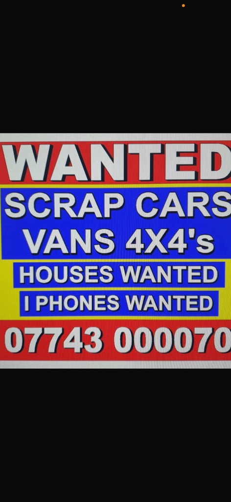 Huddersfield scrap.  Vehicle buyer always 