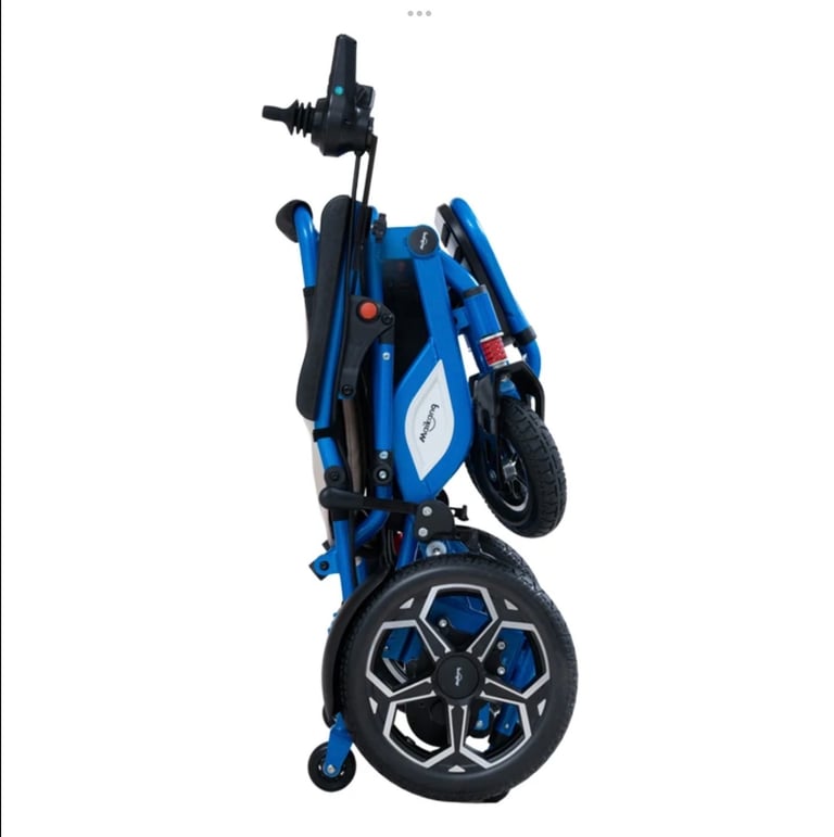 Folding electric wheelchair 