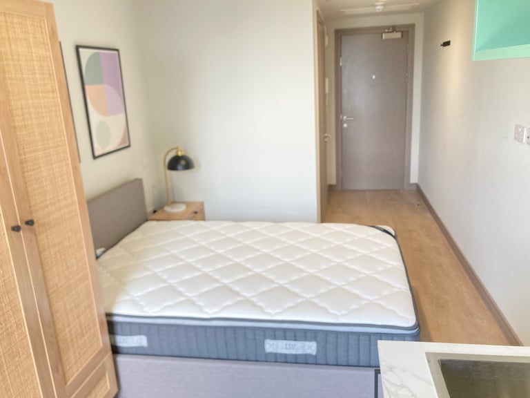 Includes Bills Brand New Build Block Lift Studio Flats Shower Open Plan Very Near Rail Bus Shops
