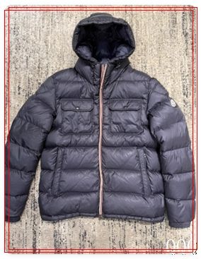 image for moncler men down jacket black