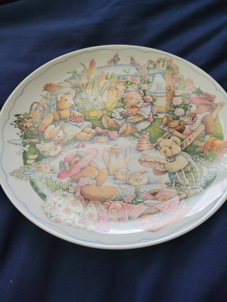 Really lovely teddy bear picnic plate 