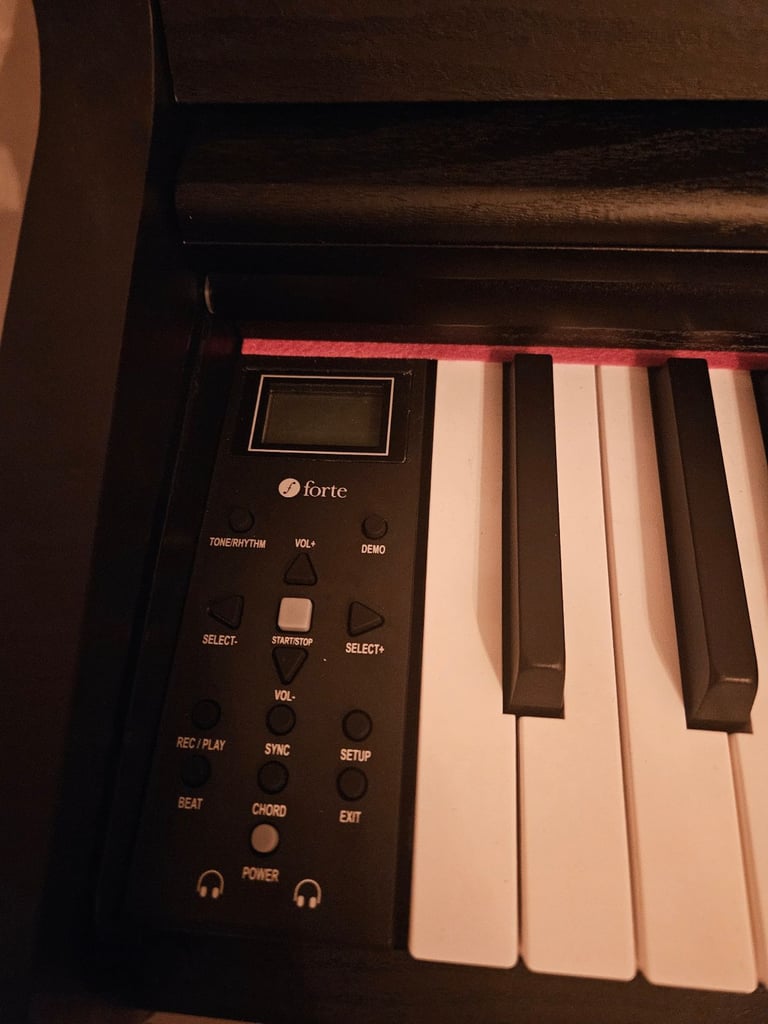 Black Digital Piano by Forte
