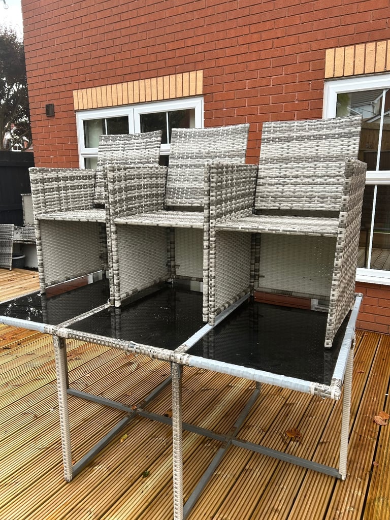 Free Garden table and three chairs