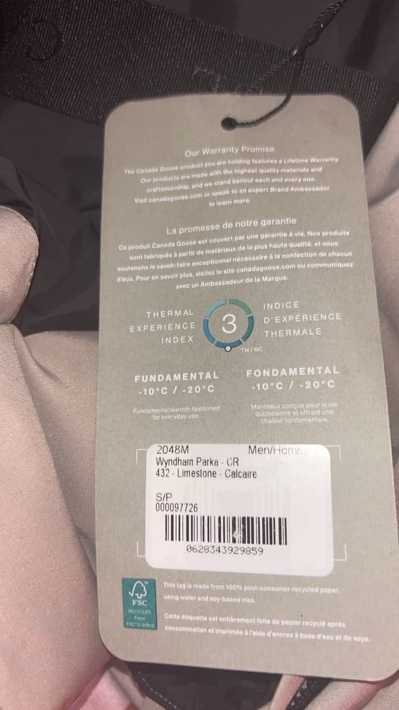 Canada goose Wyndham parka retail £1,291