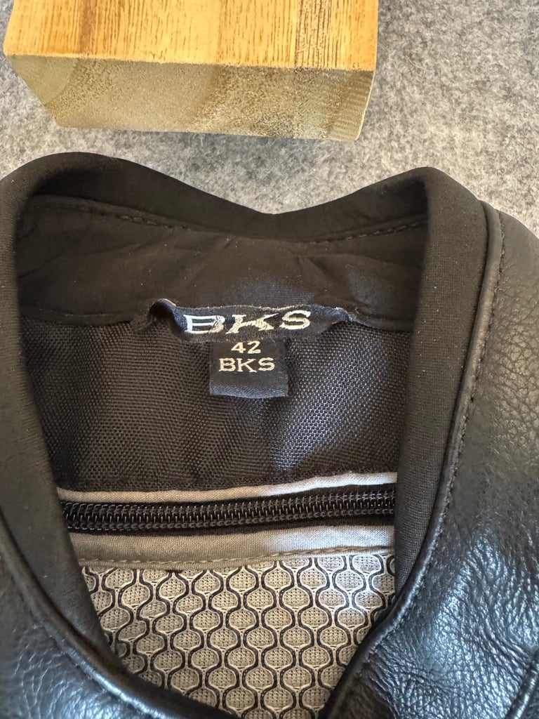 Motorcycle leather jacket - BKS size 42