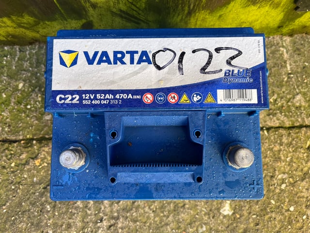 VARTA CAR / VAN BATTERY - 52AH / 470A - FULLY TESTED
