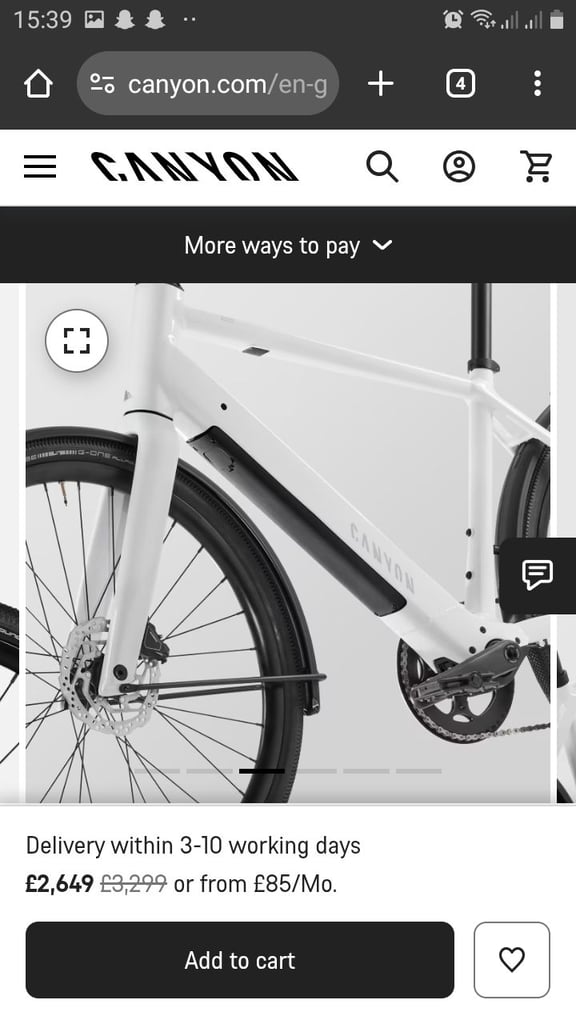 Canyon e bike peddle assist 