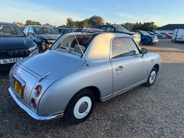 1991 NISSAN FIGARO CONVERTIBLE SILVER AUTOMATIC PETROL SALVAGE DAMAGED REPAI CAT