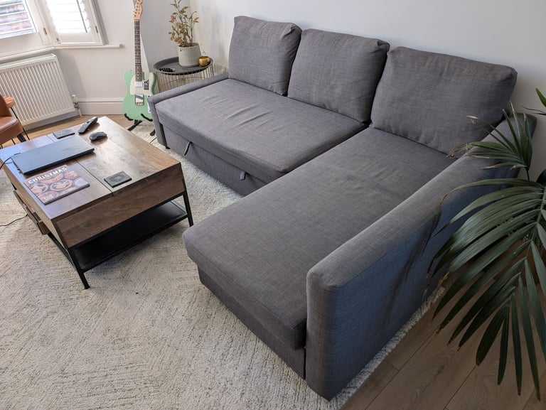 Ikea Friheten sofa bed couch grey good condition