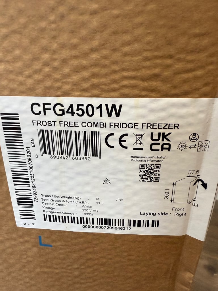 Brand new fridge freezer 