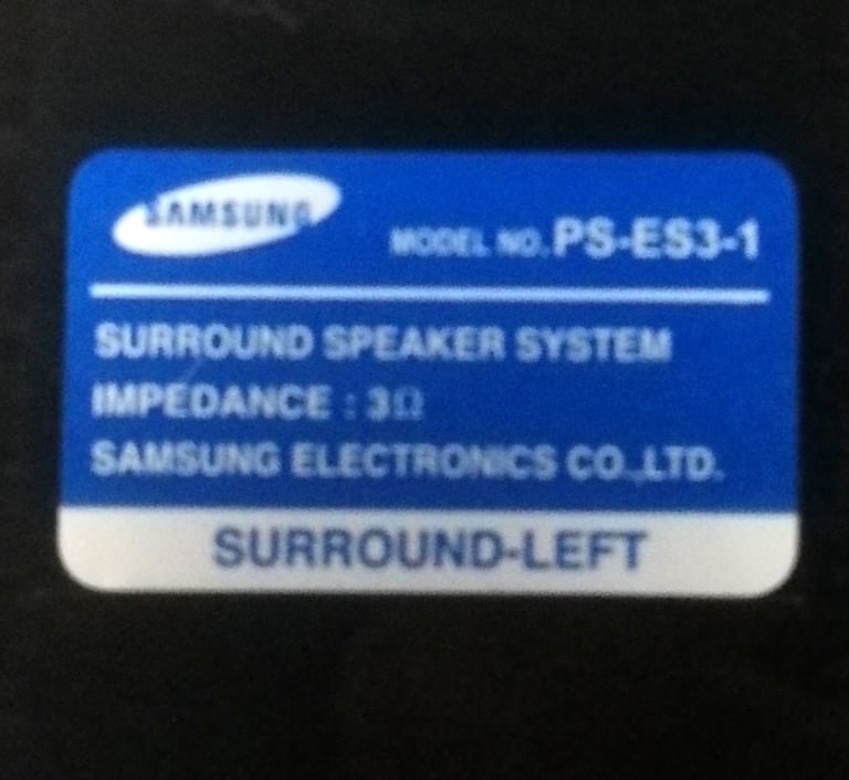 Samsung Surround Sound Front & Centre Speakers PS-E53-1 & PS-CC350 