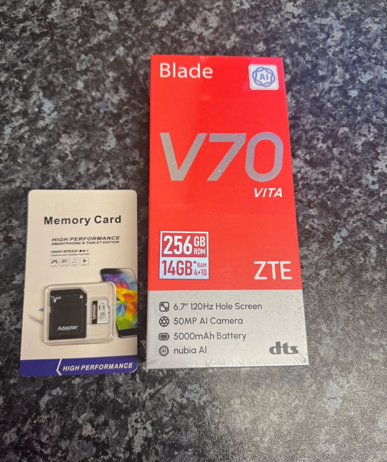 Brand New. Blade V70 Vita ZTE 1TB Unlocked. 5G Smart Mobile Phone.