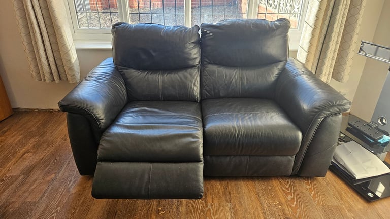 image for Black leather suite