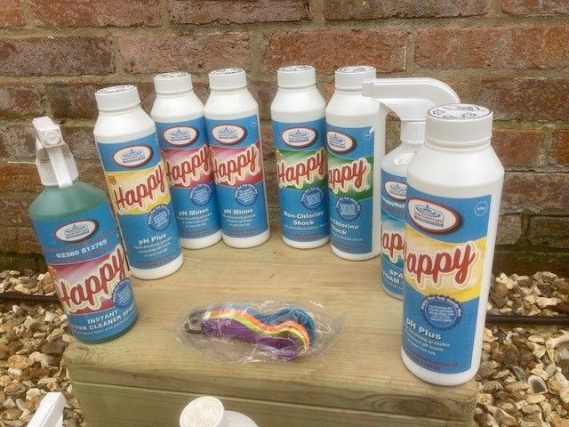 Hot Tub Chemicals. Unused because we have sold the hot tub.